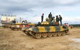 [ẢNH] Đội Việt Nam xuất sắc về đích đầu tiên trong trận hai Tank Biathlon tại Nga