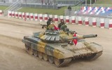 [ẢNH] Đội xe tăng Việt Nam về đích đầu tiên trong chung kết Tank Biathlon