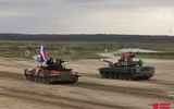 [ẢNH] ‘Chiến tăng đỏ’ của đội Nga xuất sắc nhưng lại thiếu thuyết phục ở Tank Biathlon