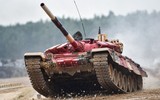 [ẢNH] ‘Chiến tăng đỏ’ của đội Nga xuất sắc nhưng lại thiếu thuyết phục ở Tank Biathlon