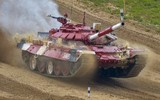 [ẢNH] ‘Chiến tăng đỏ’ của đội Nga xuất sắc nhưng lại thiếu thuyết phục ở Tank Biathlon