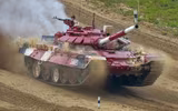 [ẢNH] ‘Chiến tăng đỏ’ của đội Nga xuất sắc nhưng lại thiếu thuyết phục ở Tank Biathlon