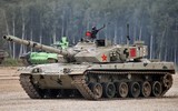 [ẢNH] Dù cố hết sức song xe tăng quốc bảo Trung Quốc vẫn thua Nga tại Tank Biathlon