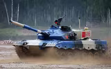 [ẢNH] Dù cố hết sức song xe tăng quốc bảo Trung Quốc vẫn thua Nga tại Tank Biathlon