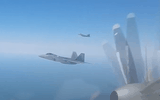 [ẢNH] ‘Chim ăn thịt’ F-22 Mỹ lao lên chặn ‘gấu bay’ Tu-95MS Nga