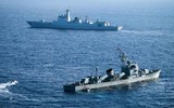 [ẢNH] Tàu chiến, máy bay Trung Quốc bám đuôi chiến hạm Mỹ