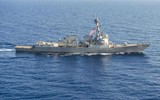[ẢNH] Tàu chiến, máy bay Trung Quốc bám đuôi chiến hạm Mỹ