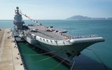 [ẢNH] Đề phòng tàu sân bay trục trặc, Trung Quốc phải mang thêm tàu kéo hỗ trợ