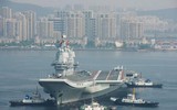 [ẢNH] Đề phòng tàu sân bay trục trặc, Trung Quốc phải mang thêm tàu kéo hỗ trợ