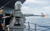 [ẢNH] Pháo hạm Mk38, vũ khí chết người giáng vào xuồng cao tốc đối phương