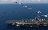 [ẢNH] Hài tàu sân bay cùng tập trận tại Biển Đông