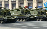 [ẢNH] Pháo tự hành hiện đại nhất Ukraine dội bão lửa xuống miền Đông