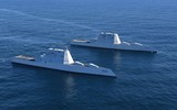 [ẢNH] Vượt sóng cao 6m, khu trục Zumwalt Mỹ phá tan mọi hoài nghi