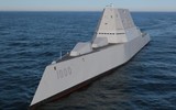 [ẢNH] Vượt sóng cao 6m, khu trục Zumwalt Mỹ phá tan mọi hoài nghi