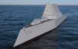 [ẢNH] Vượt sóng cao 6m, khu trục Zumwalt Mỹ phá tan mọi hoài nghi