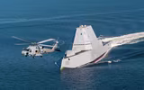 [ẢNH] Vượt sóng cao 6m, khu trục Zumwalt Mỹ phá tan mọi hoài nghi