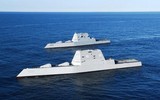 [ẢNH] Vượt sóng cao 6m, khu trục Zumwalt Mỹ phá tan mọi hoài nghi