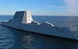 [ẢNH] Tàu khu trục tàng hình Mỹ điều khiển phi đội UAV sát thủ tạo thế trận kinh hoàng