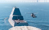 [ẢNH] Tàu khu trục tàng hình Mỹ điều khiển phi đội UAV sát thủ tạo thế trận kinh hoàng