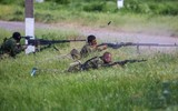 [ẢNH] Ly khai dùng siêu súng máy Liên Xô để bắn vào quân đội Ukraine