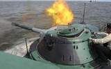 [ẢNH] Tàu pháo bọc thép của Nga vừa có động thái đặc biệt