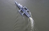 [ẢNH] Thợ săn tàu ngầm không người lái Sea Hunter được Mỹ đưa vào biên chế