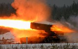 [ẢNH] ‘Hỏa thần nhiệt áp’ TOS-1A được Nga triển khai sát biên giới