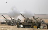 [ẢNH] Israel dùng pháo tự hành Mỹ nã đạn dữ dội vào dải Gaza