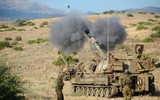 [ẢNH] Israel dùng pháo tự hành Mỹ nã đạn dữ dội vào dải Gaza