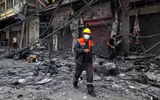 [ẢNH] Cách Israel đuổi thường dân ra ngoài trước khi đánh sập các tòa nhà tại dải Gaza