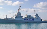 [ẢNH] Chiến hạm cực mạnh Israel mang theo ‘Vòm sắt’ để bảo vệ dàn khoan dầu khí