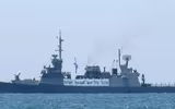 [ẢNH] Chiến hạm cực mạnh Israel mang theo ‘Vòm sắt’ để bảo vệ dàn khoan dầu khí
