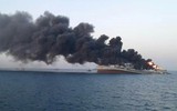 [ẢNH] Tàu lớn nhất của hải quân Iran cháy và chìm xuống biển
