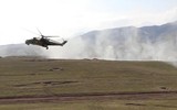 [ẢNH] Tập trận với 'xe tăng bay' Mi-24, Nga gửi tín hiệu rắn tới Taliban