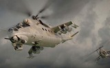 [ẢNH] Tập trận với 'xe tăng bay' Mi-24, Nga gửi tín hiệu rắn tới Taliban