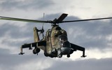 [ẢNH] Tập trận với 'xe tăng bay' Mi-24, Nga gửi tín hiệu rắn tới Taliban