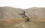 [ẢNH] Tập trận với 'xe tăng bay' Mi-24, Nga gửi tín hiệu rắn tới Taliban