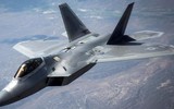 [ẢNH] Mài tóe lửa đường băng khi hạ cánh khẩn, tiết lộ thiết kế lạ của F-22 Raptor