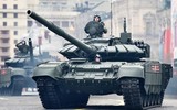 [ẢNH] Nga bất ngờ điều 30 'siêu tăng' T-72B3M áp sát biên giới Afghanistan