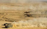 [ẢNH] Nga bất ngờ điều 30 'siêu tăng' T-72B3M áp sát biên giới Afghanistan