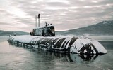 [ẢNH] Tàu ngầm hạt nhân Nga vừa phóng tên lửa 'sát thủ diệt tàu sân bay' gần Bắc Cực