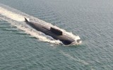 [ẢNH] Tàu ngầm hạt nhân Nga vừa phóng tên lửa 'sát thủ diệt tàu sân bay' gần Bắc Cực