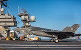 [ẢNH] Tàu sân bay hạt nhân Mỹ 'lột xác' với tiêm kích F-35C