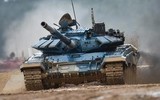 [ẢNH] Siêu tăng T-72B3M Nga tới sát biên giới, NATO bắt đầu lo lắng