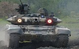 Xe tăng T-90 Syria dàn hàng tiến đánh phiến quân thân Thổ Nhĩ Kỳ tại Idlib