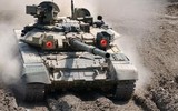 Xe tăng T-90 Syria dàn hàng tiến đánh phiến quân thân Thổ Nhĩ Kỳ tại Idlib