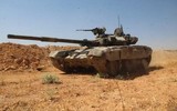 Xe tăng T-90 Syria dàn hàng tiến đánh phiến quân thân Thổ Nhĩ Kỳ tại Idlib
