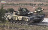 Xe tăng T-90 Syria dàn hàng tiến đánh phiến quân thân Thổ Nhĩ Kỳ tại Idlib