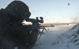 Sức xuyên phá khủng khiếp của súng bắn tỉa ASVK được lính Nga tập trận sát Ukraine