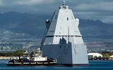 Siêu tàu khu trục Zumwalt tàng hình trị giá 9 tỷ USD vừa biên chế đã hoen rỉ
